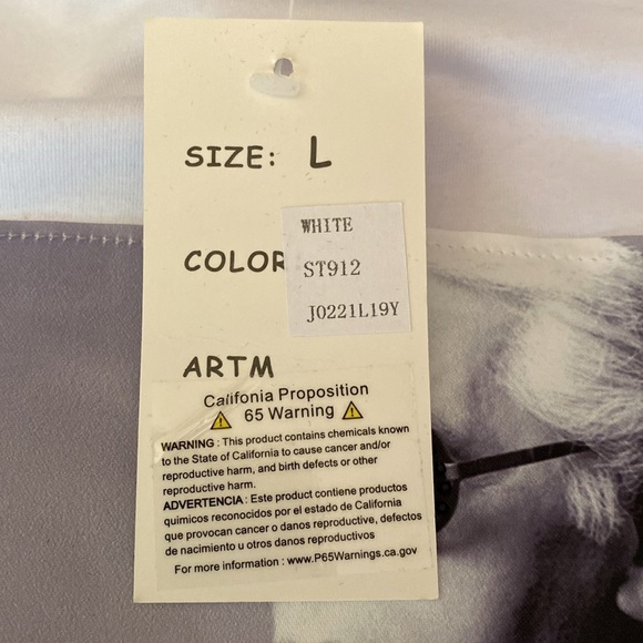 NWT white & Black Tee Top Satin Appliqué Icon Karl Lagerfeld Black Embellishment - Picture 12 of 16